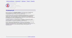 Desktop Screenshot of anningergeraetebau.de